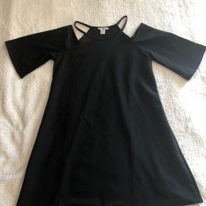 Black Cold Shoulder Dress.